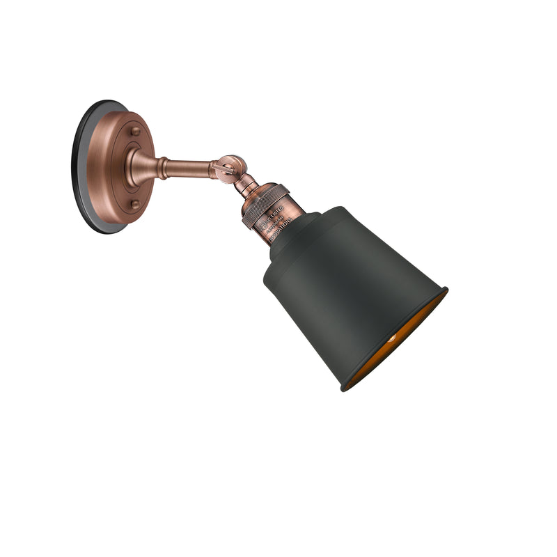 Innovations Lighting Addison 1 Light Sconce Part Of The Franklin Restoration Collection 203BP-ACBK-M9-BK