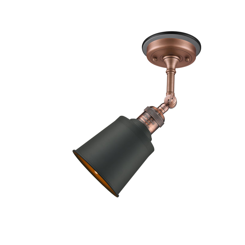 Innovations Lighting Addison 1 Light Sconce Part Of The Franklin Restoration Collection 203BP-ACBK-M9-BK