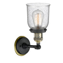 Innovations Lighting Small Bell 1 Light Sconce Part Of The Franklin Restoration Collection 203BP-BABAB-G54