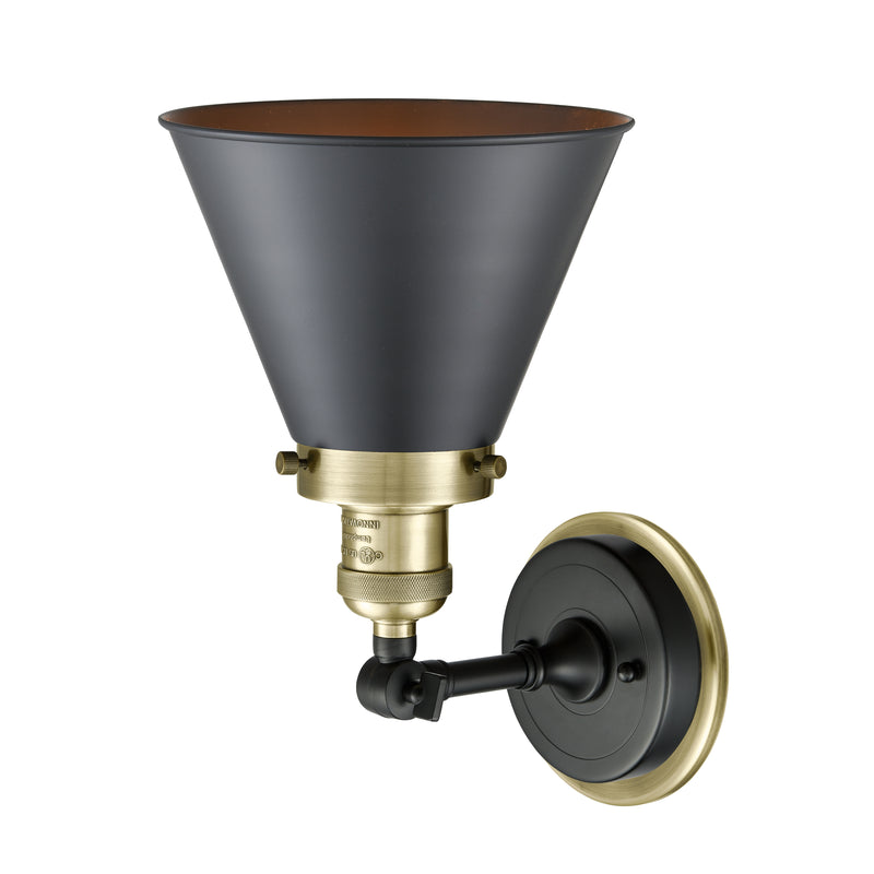 Innovations Lighting Appalachian 1 Light Sconce Part Of The Franklin Restoration Collection 203BP-BABAB-M13-BK