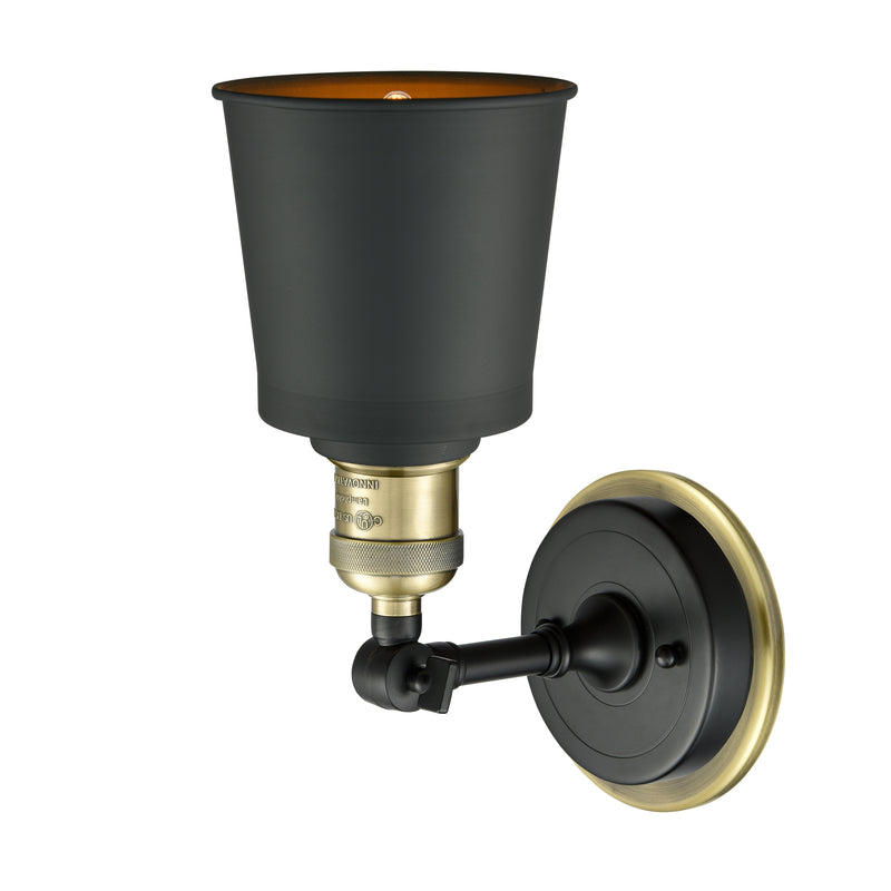 Innovations Lighting Addison 1 Light Sconce Part Of The Franklin Restoration Collection 203BP-BABAB-M9-BK