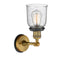 Innovations Lighting Small Bell 1 Light Sconce Part Of The Franklin Restoration Collection 203BP-BABK-G54