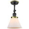 Innovations Lighting Large Cone 1 Light Sconce Part Of The Franklin Restoration Collection 203BP-BKAB-G41