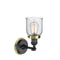Innovations Lighting Small Bell 1 Light Sconce Part Of The Franklin Restoration Collection 203BP-BKAB-G54