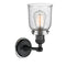 Innovations Lighting Small Bell 1 Light Sconce Part Of The Franklin Restoration Collection 203BP-BKPC-G54