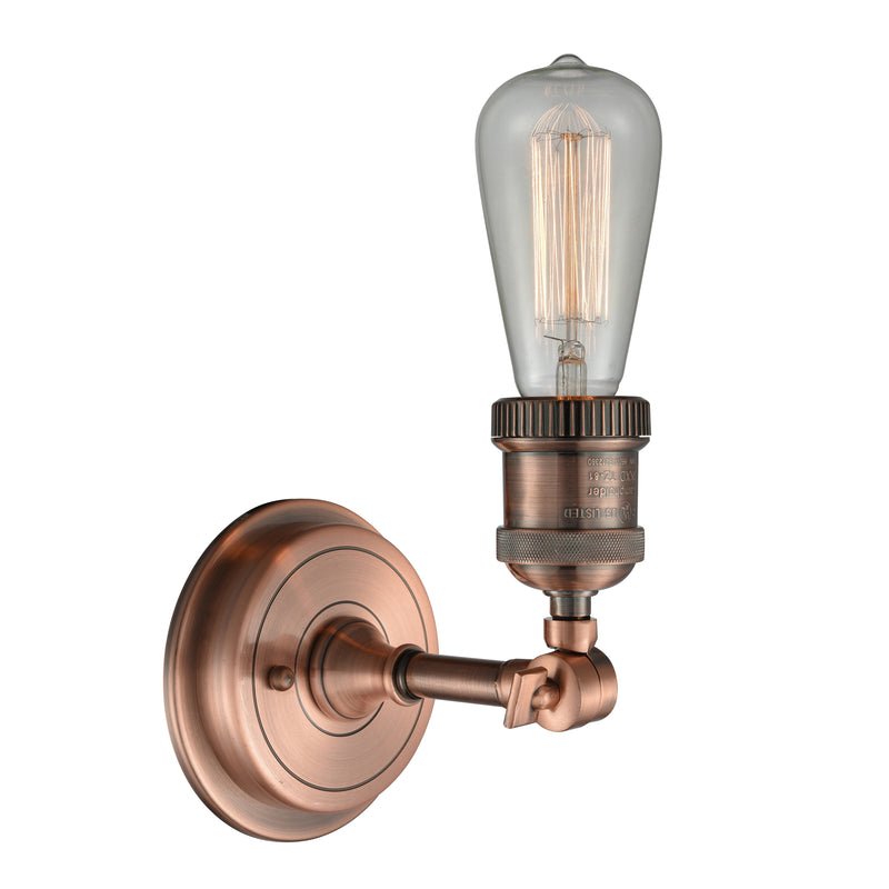 Innovations Lighting Bare Bulb 1 Light Sconce Part Of The Franklin Restoration Collection 203BP-NH-AC