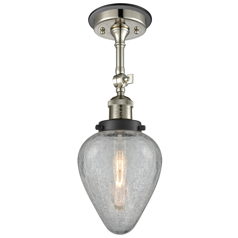 Innovations Lighting Geneseo 1 Light Sconce Part Of The Franklin Restoration Collection 203BP-PNBK-G165