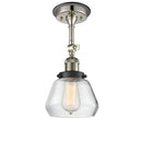 Innovations Lighting Fulton 1 Light Sconce Part Of The Franklin Restoration Collection 203BP-PNBK-G172