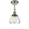 Innovations Lighting Fulton 1 Light Sconce Part Of The Franklin Restoration Collection 203BP-PNBK-G172