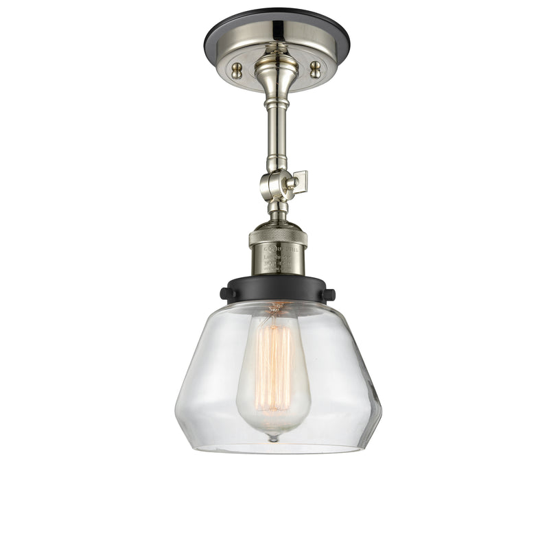 Innovations Lighting Fulton 1 Light Sconce Part Of The Franklin Restoration Collection 203BP-PNBK-G172