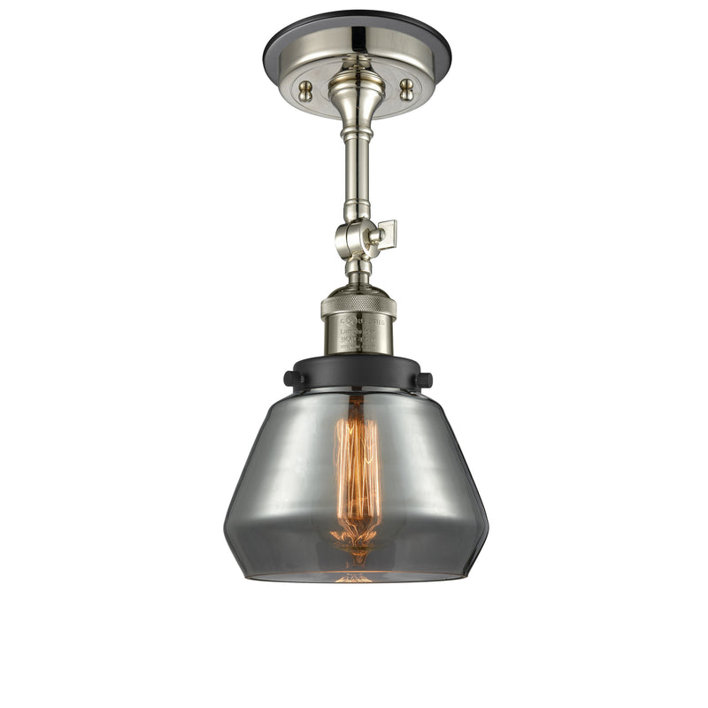 Innovations Lighting Fulton 1 Light Sconce Part Of The Franklin Restoration Collection 203BP-PNBK-G173