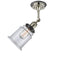 Innovations Lighting Canton 1 Light Sconce Part Of The Franklin Restoration Collection 203BP-PNBK-G182