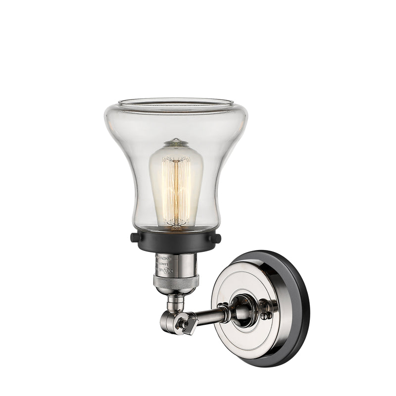 Innovations Lighting Bellmont 1 Light Sconce Part Of The Franklin Restoration Collection 203BP-PNBK-G192