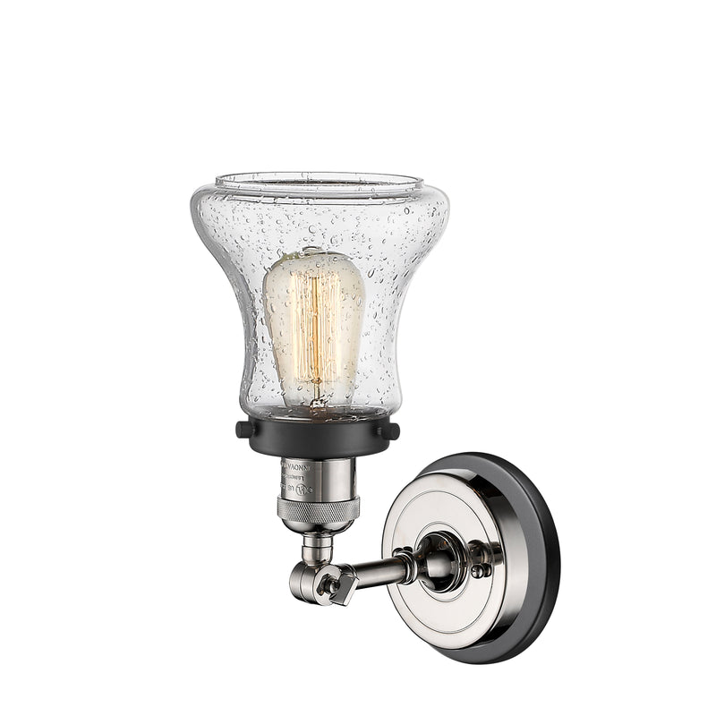 Innovations Lighting Bellmont 1 Light Sconce Part Of The Franklin Restoration Collection 203BP-PNBK-G194