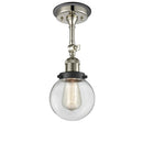 Innovations Lighting Beacon 1 Light 6" Sconce 203BP-PNBK-G202-6
