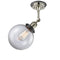 Innovations Lighting Beacon 1 Light 8" Sconce 203BP-PNBK-G202-8