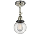 Innovations Lighting Beacon 1 Light 6" Sconce 203BP-PNBK-G204-6