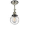 Innovations Lighting Beacon 1 Light 6" Sconce 203BP-PNBK-G204-6