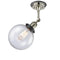 Innovations Lighting Beacon 1 Light 8" Sconce 203BP-PNBK-G204-8