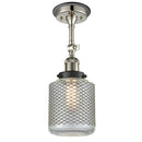 Innovations Lighting Stanton 1 Light Sconce Part Of The Franklin Restoration Collection 203BP-PNBK-G262