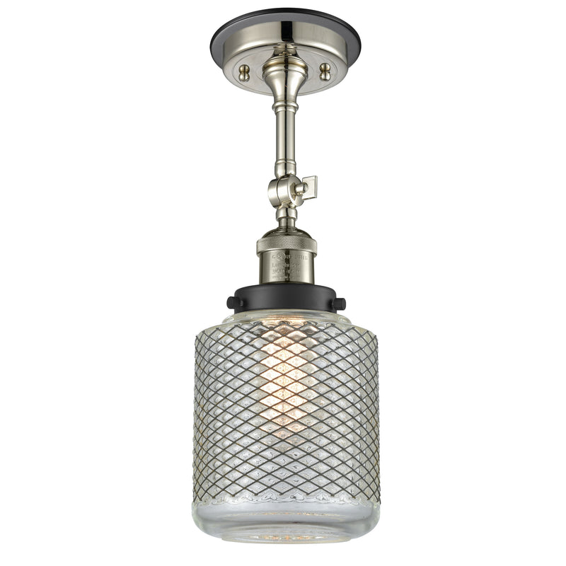 Innovations Lighting Stanton 1 Light Sconce Part Of The Franklin Restoration Collection 203BP-PNBK-G262