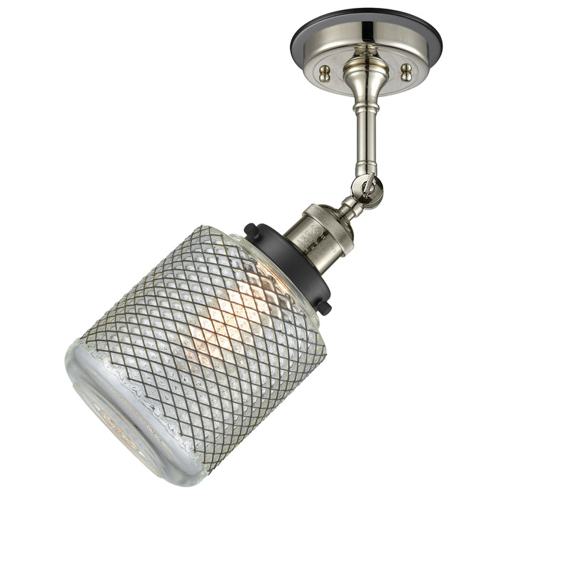 Innovations Lighting Stanton 1 Light Sconce Part Of The Franklin Restoration Collection 203BP-PNBK-G262