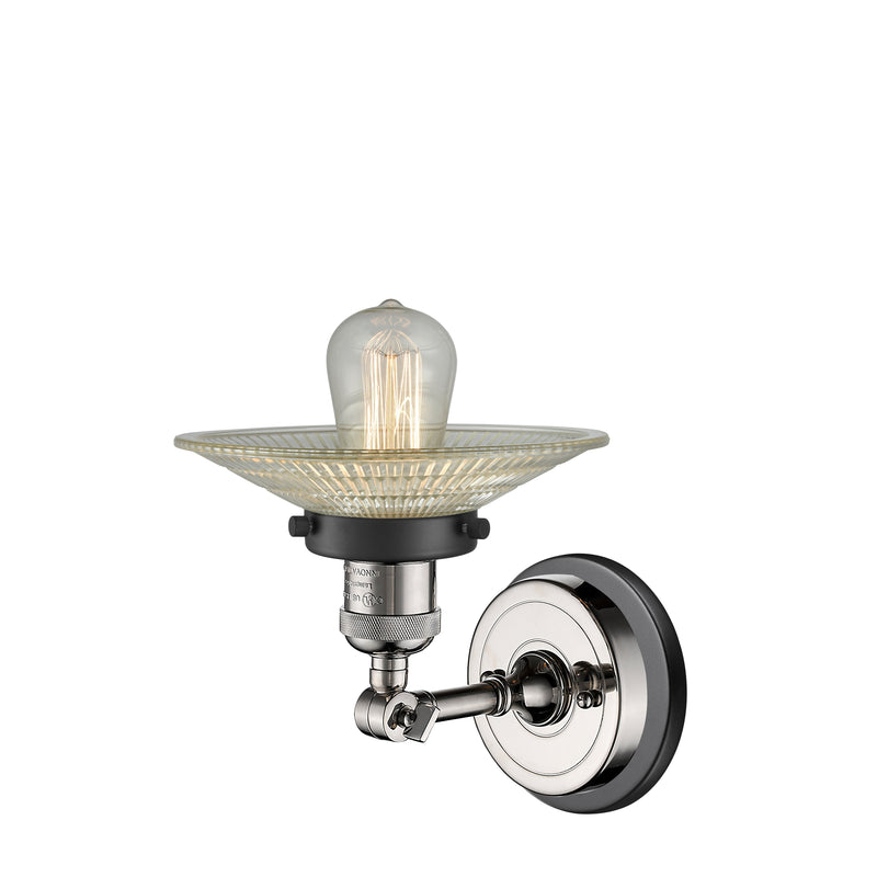 Innovations Lighting Halophane 1 Light Sconce Part Of The Franklin Restoration Collection 203BP-PNBK-G2