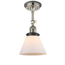 Innovations Lighting Large Cone 1 Light Sconce Part Of The Franklin Restoration Collection 203BP-PNBK-G41