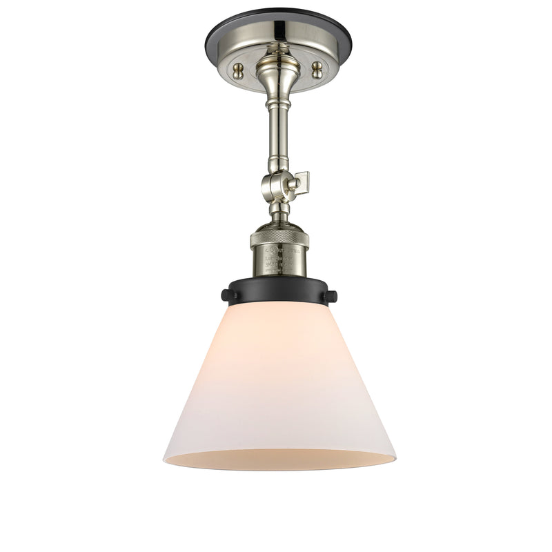 Innovations Lighting Large Cone 1 Light Sconce Part Of The Franklin Restoration Collection 203BP-PNBK-G41