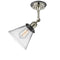 Innovations Lighting Large Cone 1 Light Sconce Part Of The Franklin Restoration Collection 203BP-PNBK-G42