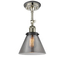 Innovations Lighting Large Cone 1 Light Sconce Part Of The Franklin Restoration Collection 203BP-PNBK-G43