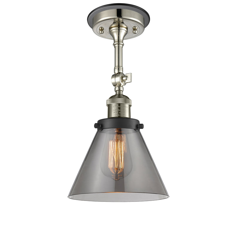 Innovations Lighting Large Cone 1 Light Sconce Part Of The Franklin Restoration Collection 203BP-PNBK-G43