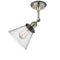 Innovations Lighting Large Cone 1 Light Sconce Part Of The Franklin Restoration Collection 203BP-PNBK-G44