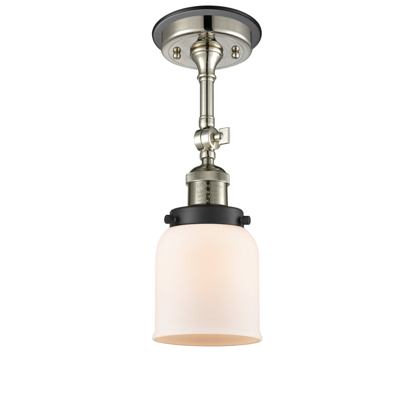 Innovations Lighting Small Bell 1 Light Sconce Part Of The Franklin Restoration Collection 203BP-PNBK-G51