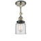 Innovations Lighting Small Bell 1 Light Sconce Part Of The Franklin Restoration Collection 203BP-PNBK-G52