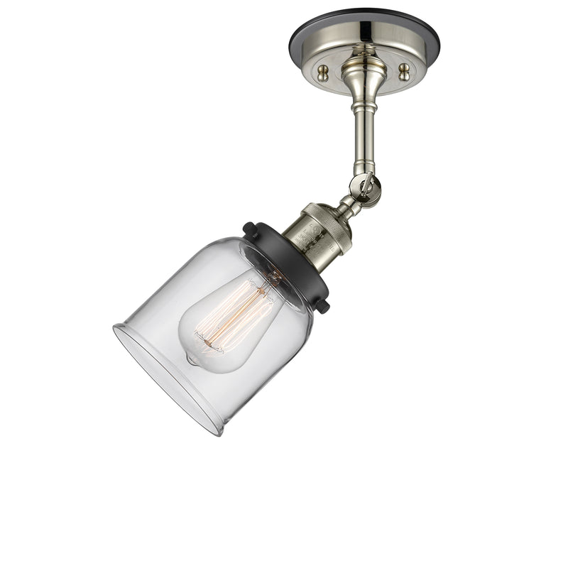 Innovations Lighting Small Bell 1 Light Sconce Part Of The Franklin Restoration Collection 203BP-PNBK-G52
