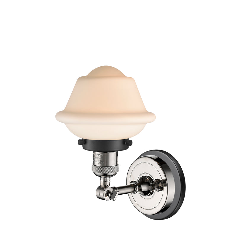 Innovations Lighting Small Oxford 1 Light Sconce Part Of The Franklin Restoration Collection 203BP-PNBK-G531