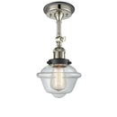 Innovations Lighting Small Oxford 1 Light Sconce Part Of The Franklin Restoration Collection 203BP-PNBK-G532