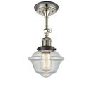 Innovations Lighting Small Oxford 1 Light Sconce Part Of The Franklin Restoration Collection 203BP-PNBK-G534