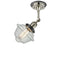 Innovations Lighting Small Oxford 1 Light Sconce Part Of The Franklin Restoration Collection 203BP-PNBK-G534
