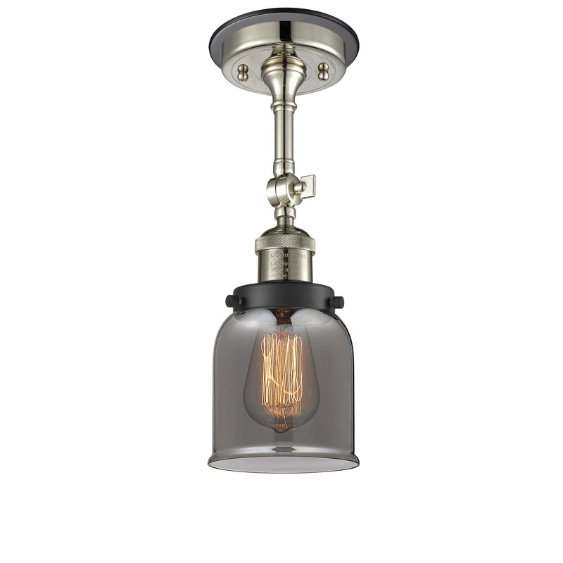 Innovations Lighting Small Bell 1 Light Sconce Part Of The Franklin Restoration Collection 203BP-PNBK-G53