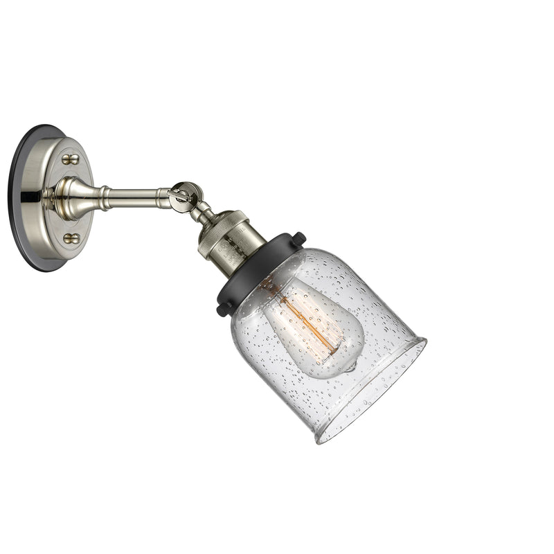 Innovations Lighting Small Bell 1 Light Sconce Part Of The Franklin Restoration Collection 203BP-PNBK-G54