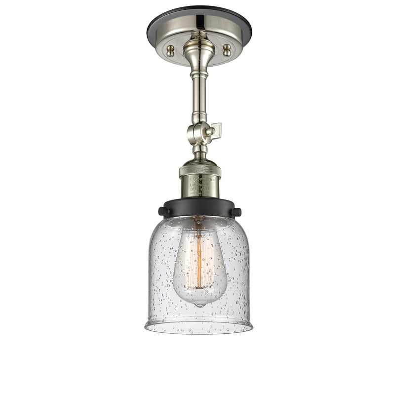 Innovations Lighting Small Bell 1 Light Sconce Part Of The Franklin Restoration Collection 203BP-PNBK-G54