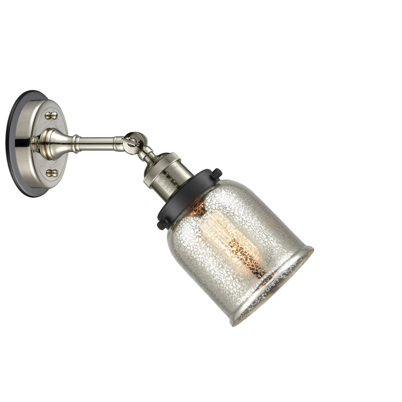 Innovations Lighting Small Bell 1 Light Sconce Part Of The Franklin Restoration Collection 203BP-PNBK-G58