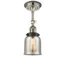 Innovations Lighting Small Bell 1 Light Sconce Part Of The Franklin Restoration Collection 203BP-PNBK-G58
