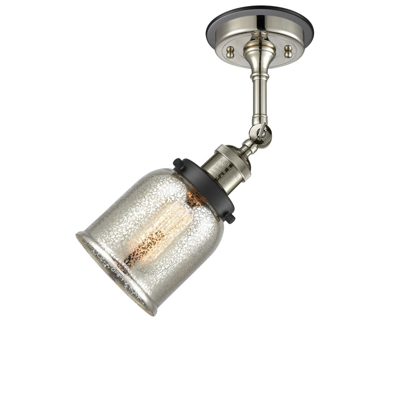 Innovations Lighting Small Bell 1 Light Sconce Part Of The Franklin Restoration Collection 203BP-PNBK-G58