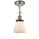 Innovations Lighting Small Cone 1 Light Sconce Part Of The Franklin Restoration Collection 203BP-PNBK-G61