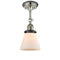 Innovations Lighting Small Cone 1 Light Sconce Part Of The Franklin Restoration Collection 203BP-PNBK-G61
