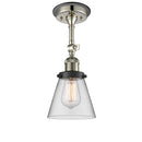 Innovations Lighting Small Cone 1 Light Sconce Part Of The Franklin Restoration Collection 203BP-PNBK-G62