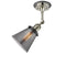 Innovations Lighting Small Cone 1 Light Sconce Part Of The Franklin Restoration Collection 203BP-PNBK-G63